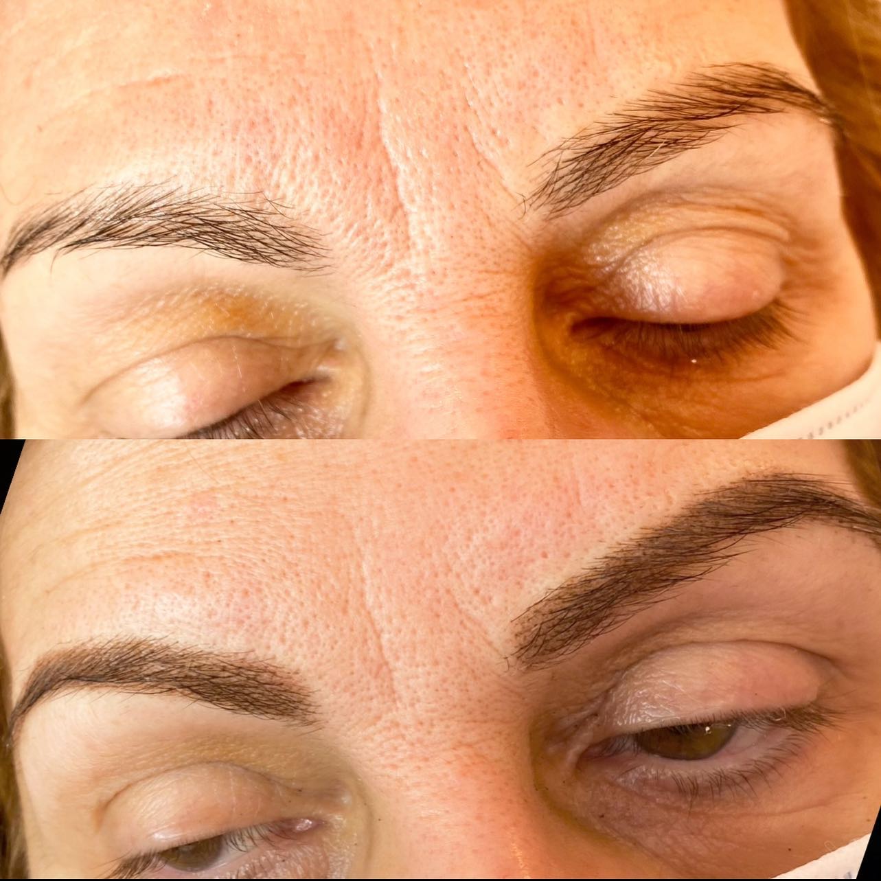Powder Brows before & after